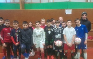 Entrainement en salle ce mercredi pour les U13