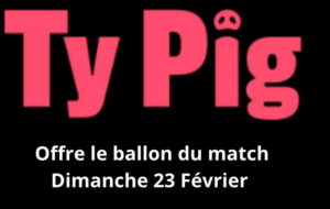 Ty Pig offrira le ballon du match lors du derby AS Plouvien – GSY Bourg Blanc ce dimanche 23 février 15h30