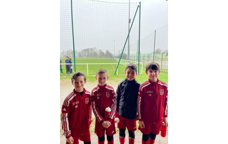 4 U11 de L'ASP découvrent le Centre de Perfectionnement Départemental U12 ce mercredi après-midi