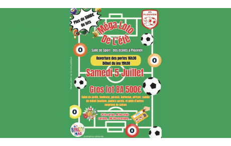 Le méga loto de l’été arrive à Plouvien !